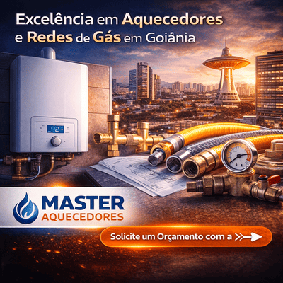 Instalação profissional de aquecedores e redes de gás em Goiânia com a Master Aquecedores